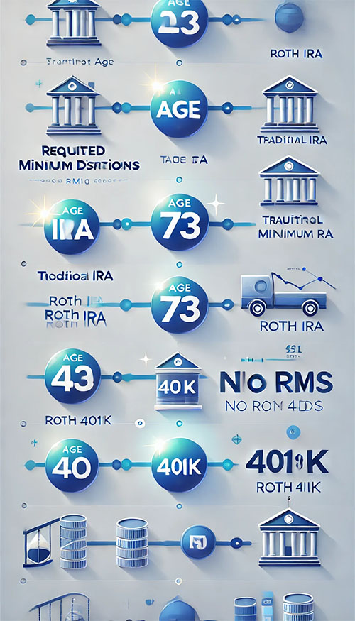 Timeline for RMDs by Account Type